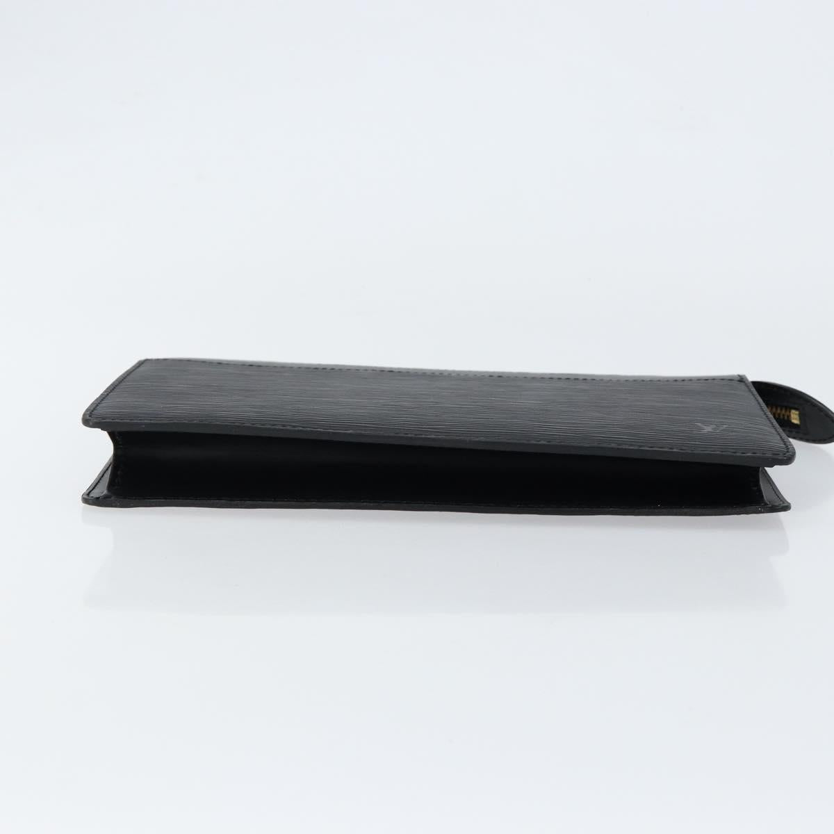 LOUIS VUITTON Epi Pochette Homme Clutch Bag Black Noir M52522 LV Auth 149707