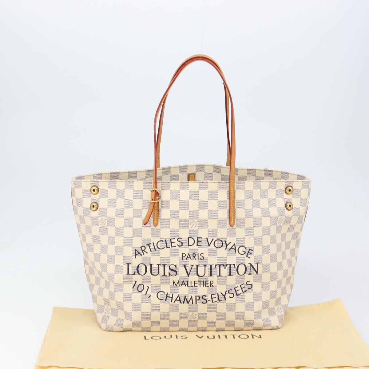 LOUIS VUITTON Damier Azur Cabas MM Tote Bag N41375 LV Auth 149711