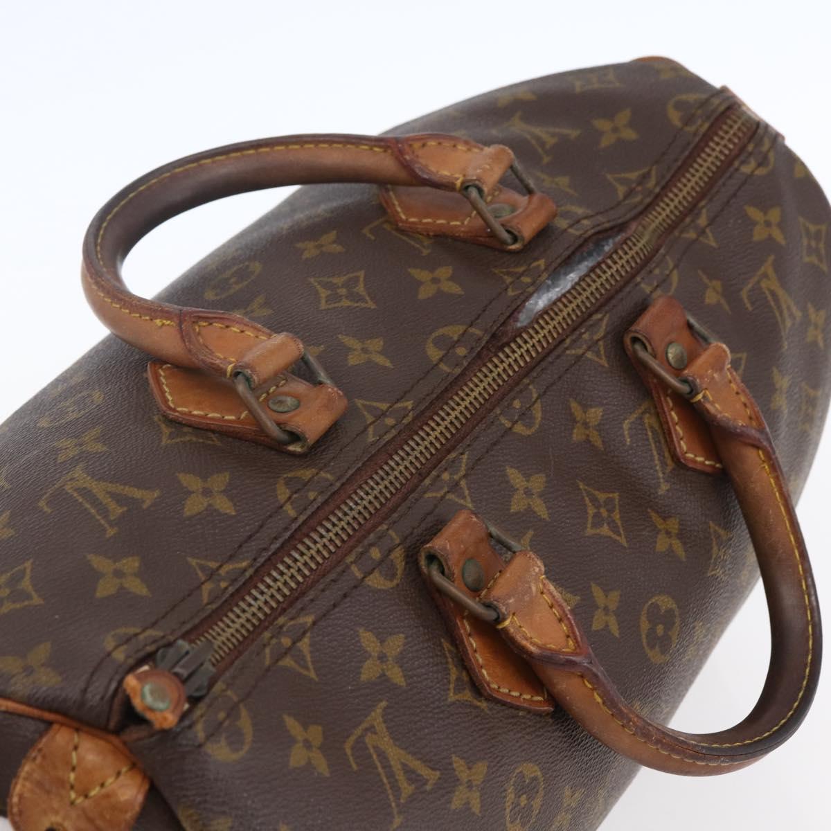 LOUIS VUITTON Monogram Speedy 35 Hand Bag Vintage M41524 LV Auth 149719