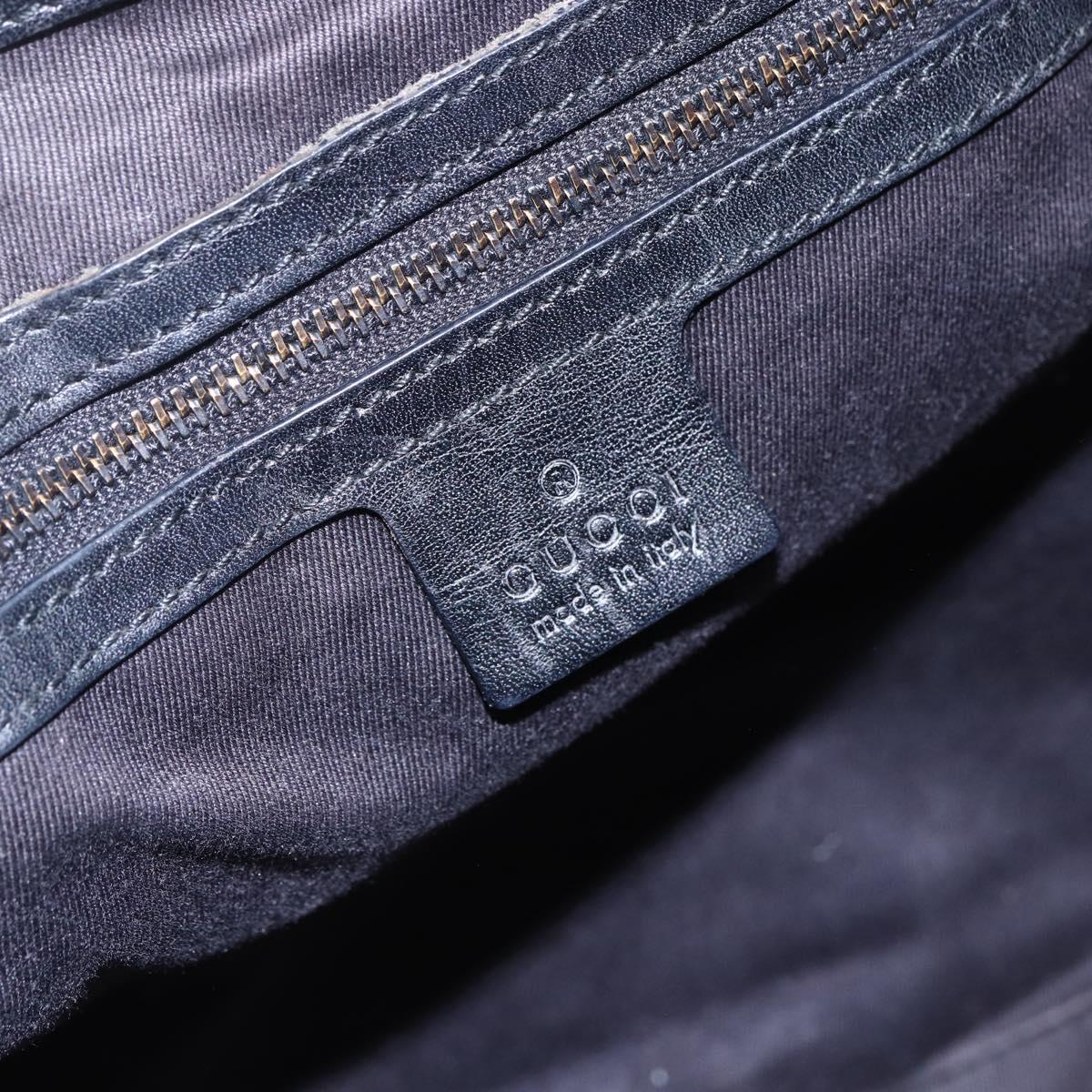 GUCCI GG Canvas Shoulder Bag Black 106242 Auth 149723