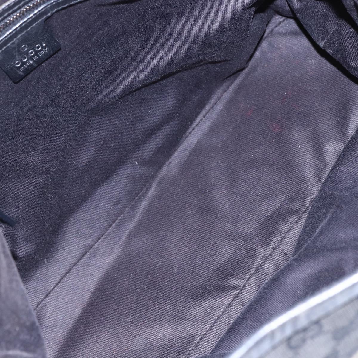 GUCCI GG Canvas Shoulder Bag Black 106242 Auth 149723