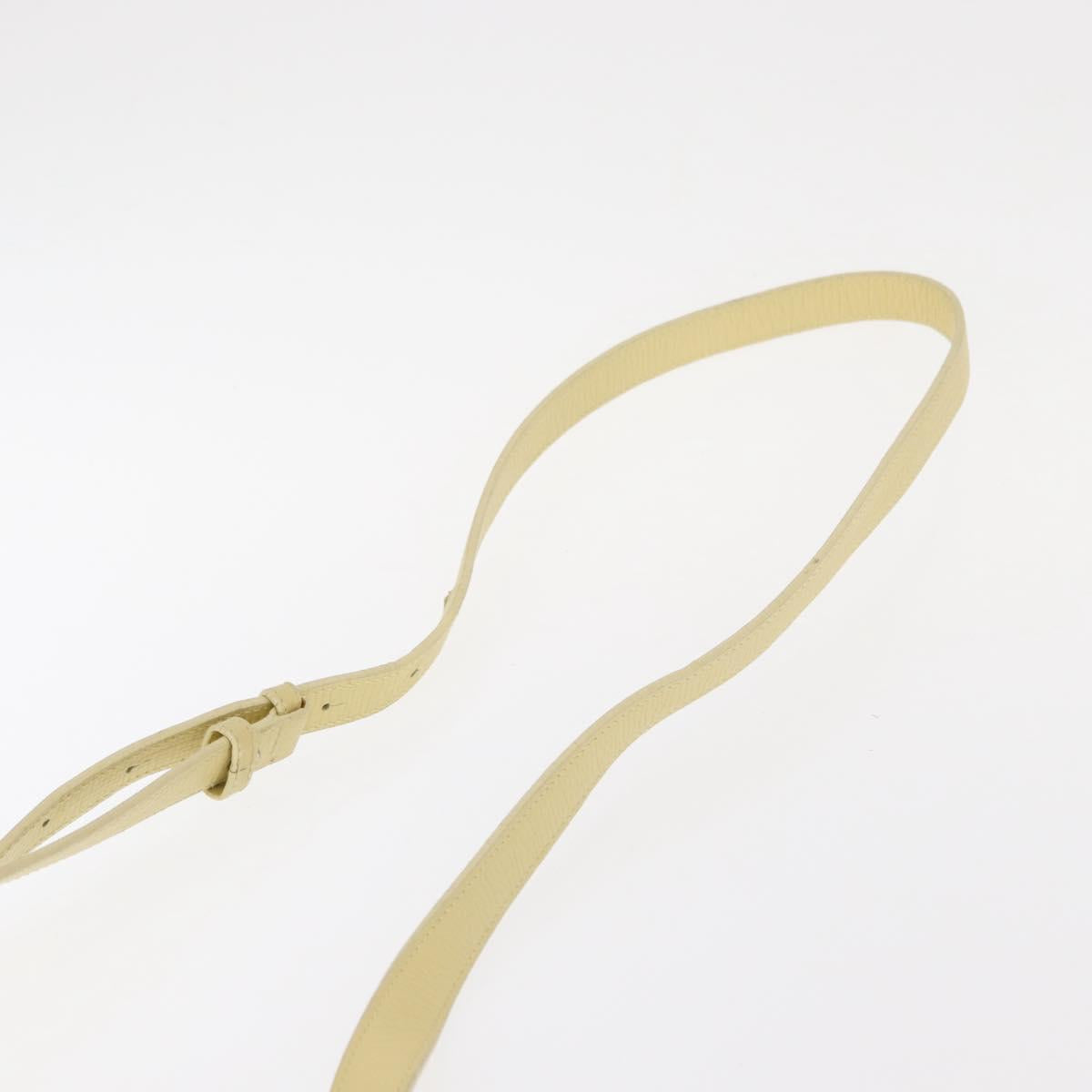 LOEWE Shoulder Bag Leather Yellow Gold Auth 149726