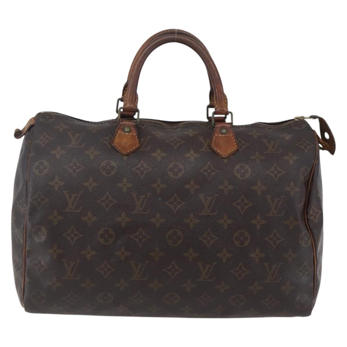 LOUIS VUITTON Monogram Speedy 35 Hand Bag M41524 LV Auth 149728