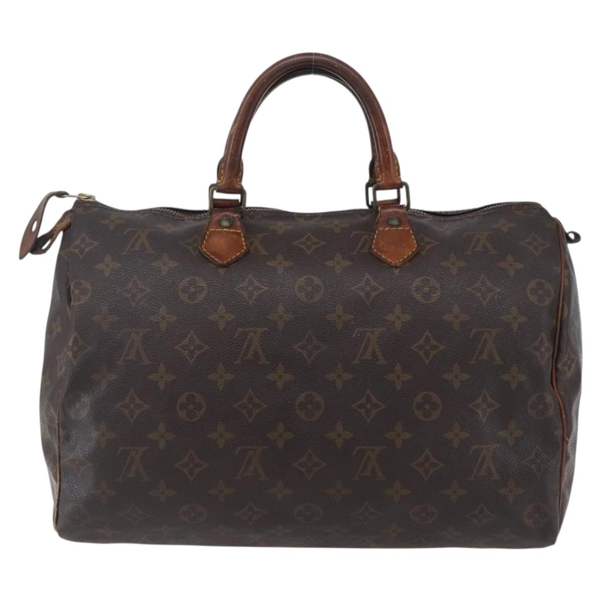 LOUIS VUITTON Monogram Speedy 35 Hand Bag M41524 LV Auth 149728