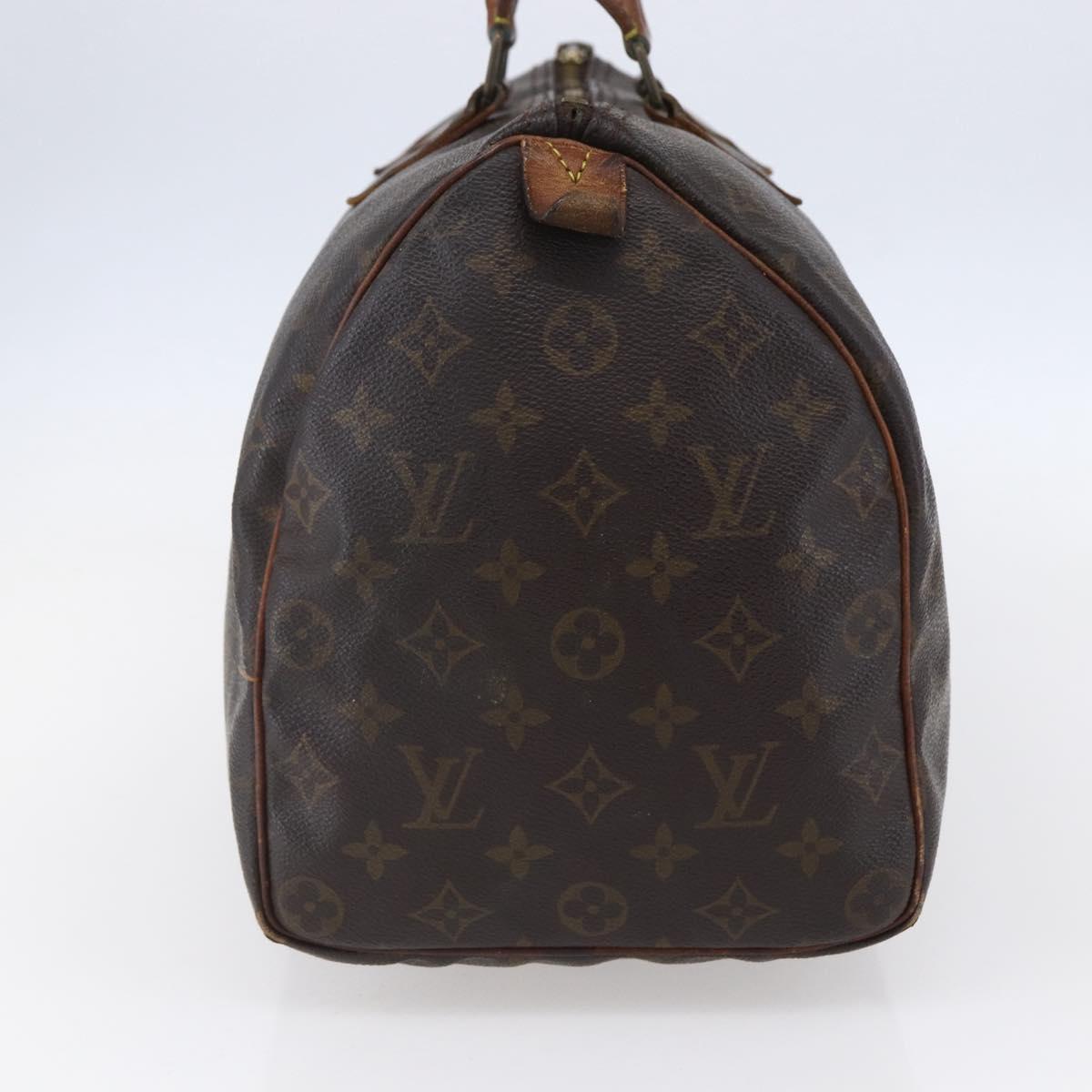 LOUIS VUITTON Monogram Speedy 35 Hand Bag M41524 LV Auth 149728