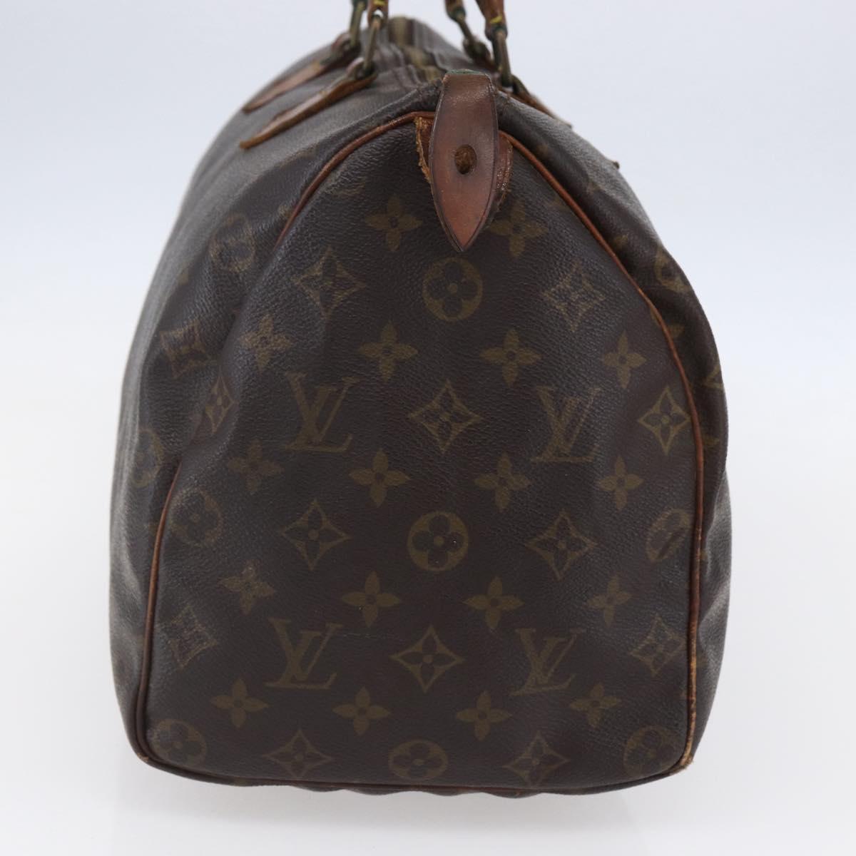 LOUIS VUITTON Monogram Speedy 35 Hand Bag M41524 LV Auth 149728