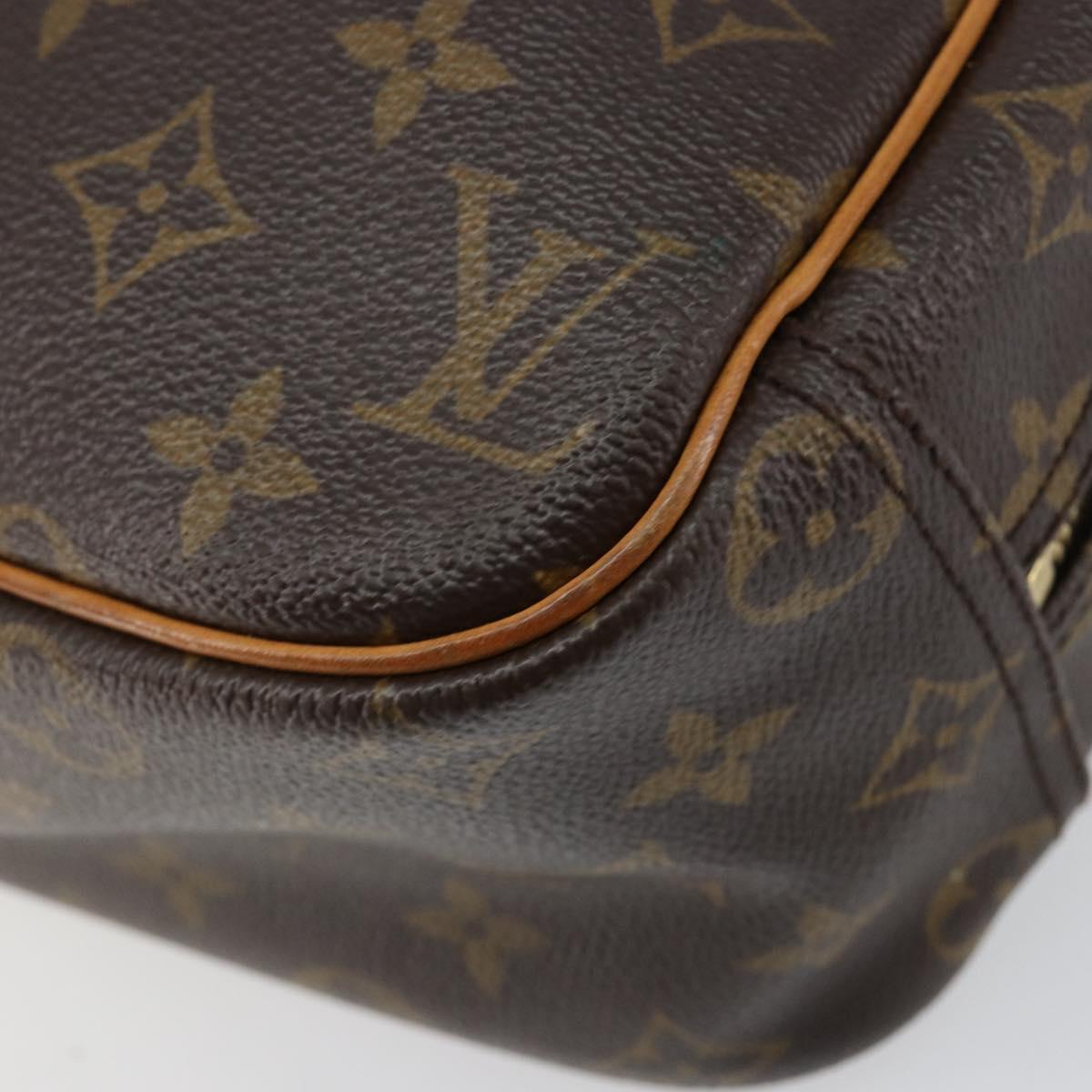 LOUIS VUITTON Monogram Trouville Hand Bag M42228 LV Auth 149729