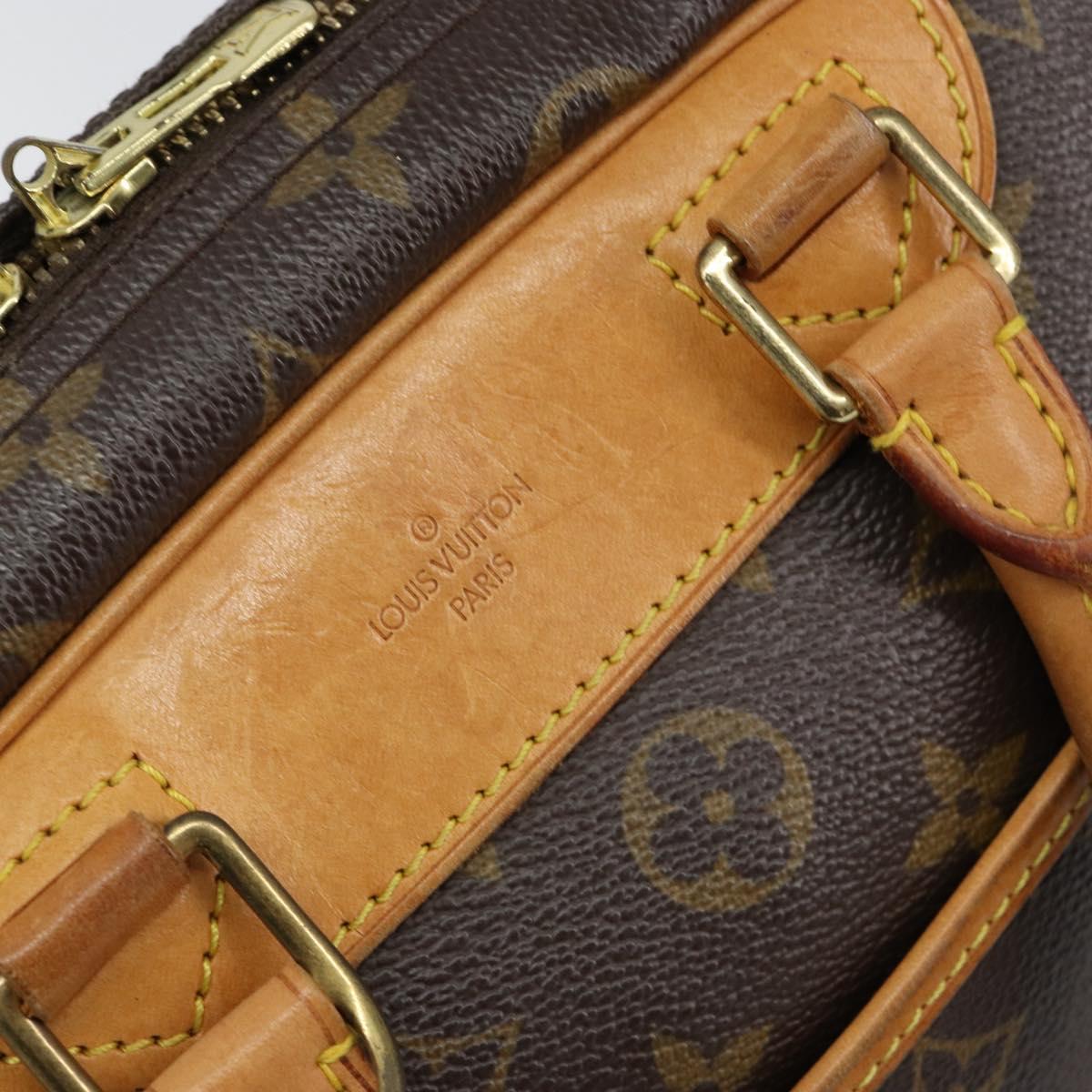 LOUIS VUITTON Monogram Trouville Hand Bag M42228 LV Auth 149729