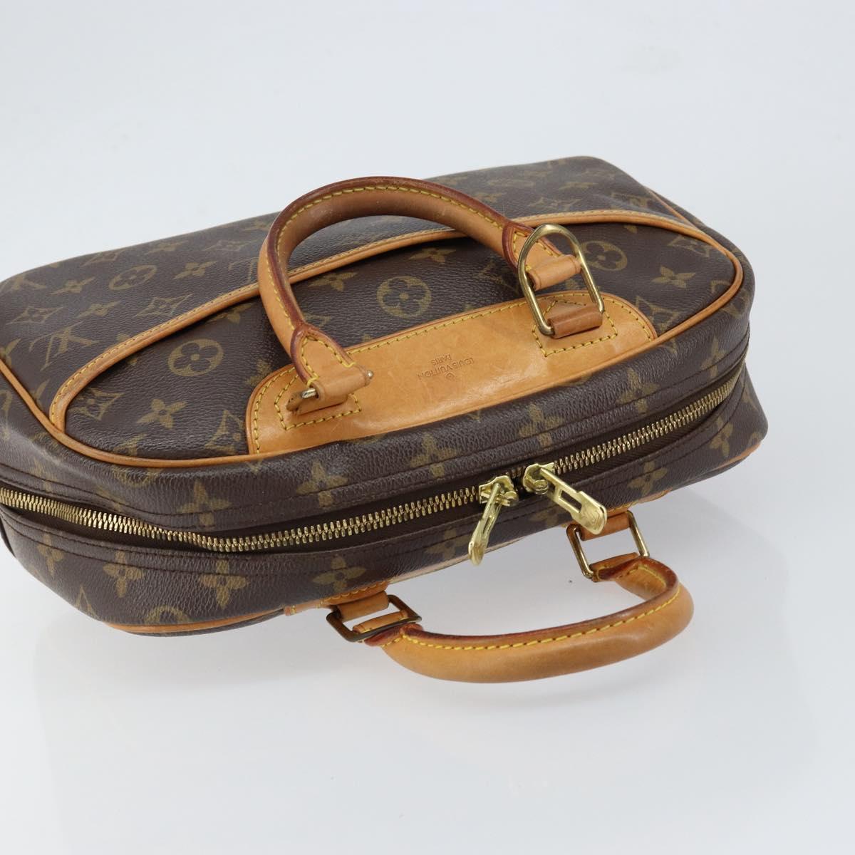 LOUIS VUITTON Monogram Trouville Hand Bag M42228 LV Auth 149729