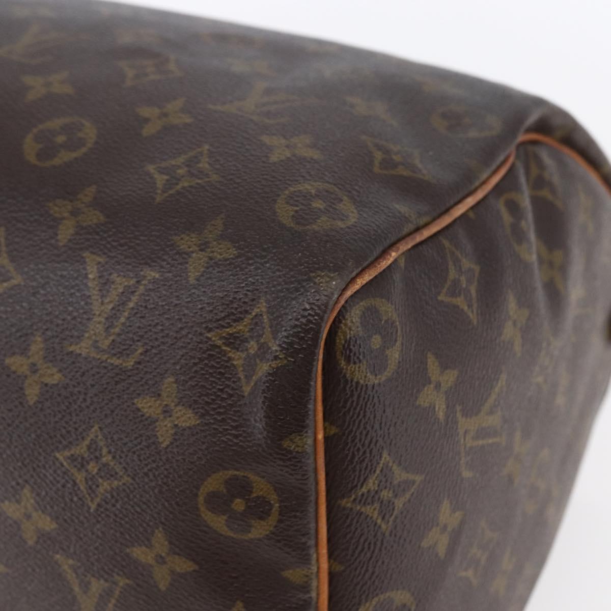 LOUIS VUITTON Monogram Speedy 35 Hand Bag M41524 LV Auth 149738
