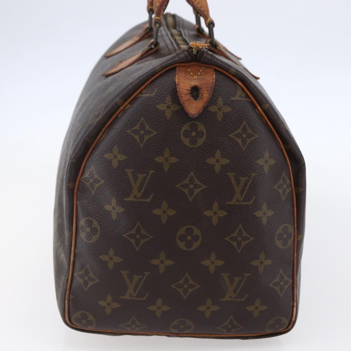 LOUIS VUITTON Monogram Speedy 35 Hand Bag M41524 LV Auth 149738