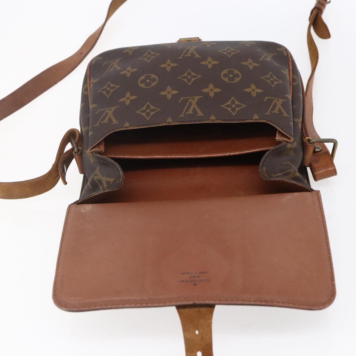 LOUIS VUITTON Monogram Cartouchiere MM Shoulder Bag M51253 LV Auth 149741