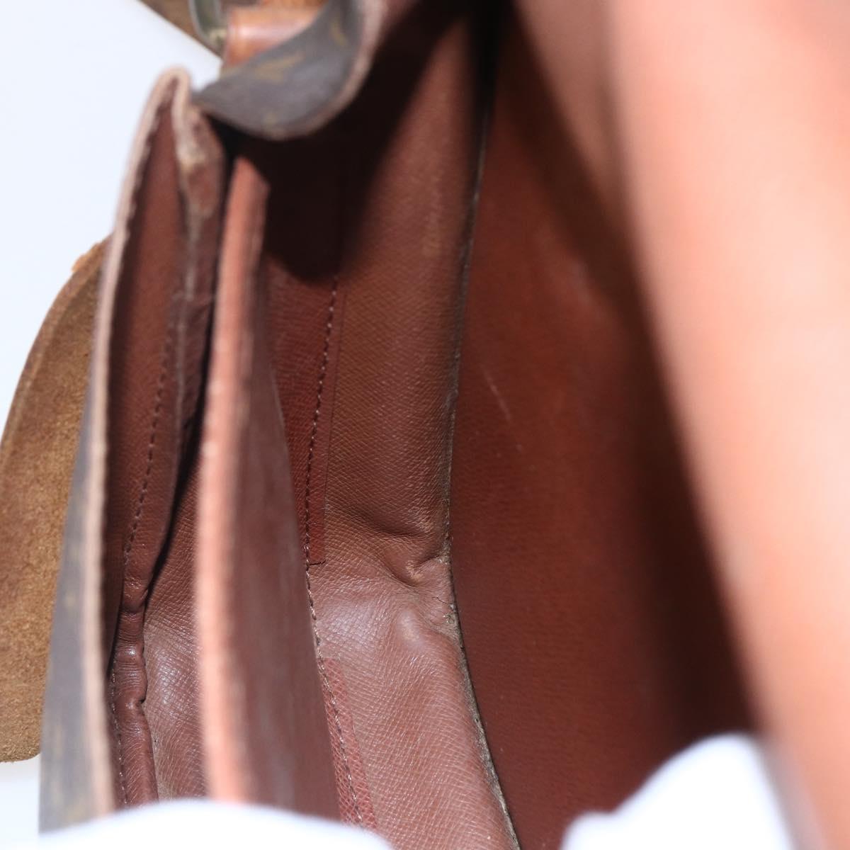 LOUIS VUITTON Monogram Cartouchiere MM Shoulder Bag M51253 LV Auth 149741