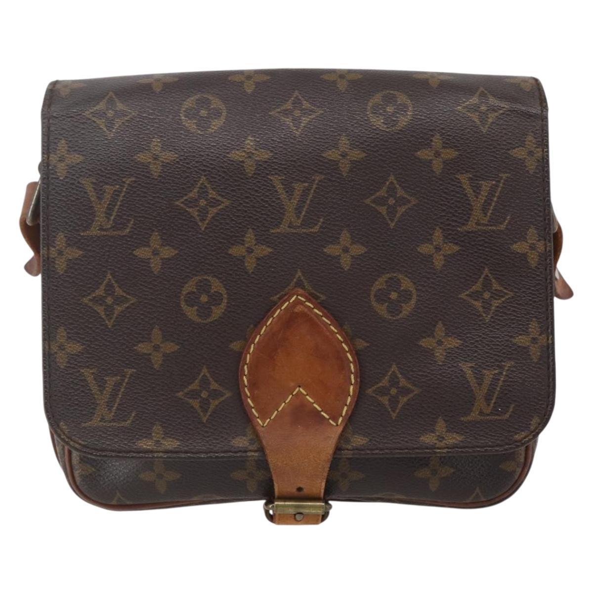 LOUIS VUITTON Monogram Cartouchiere MM Shoulder Bag M51253 LV Auth 149741