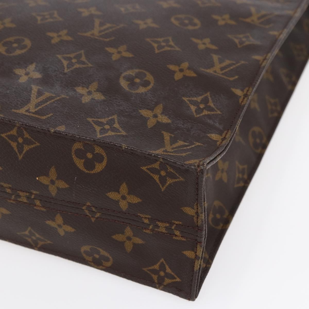 LOUIS VUITTON Monogram Sac Plat Hand Bag M51140 LV Auth 149743