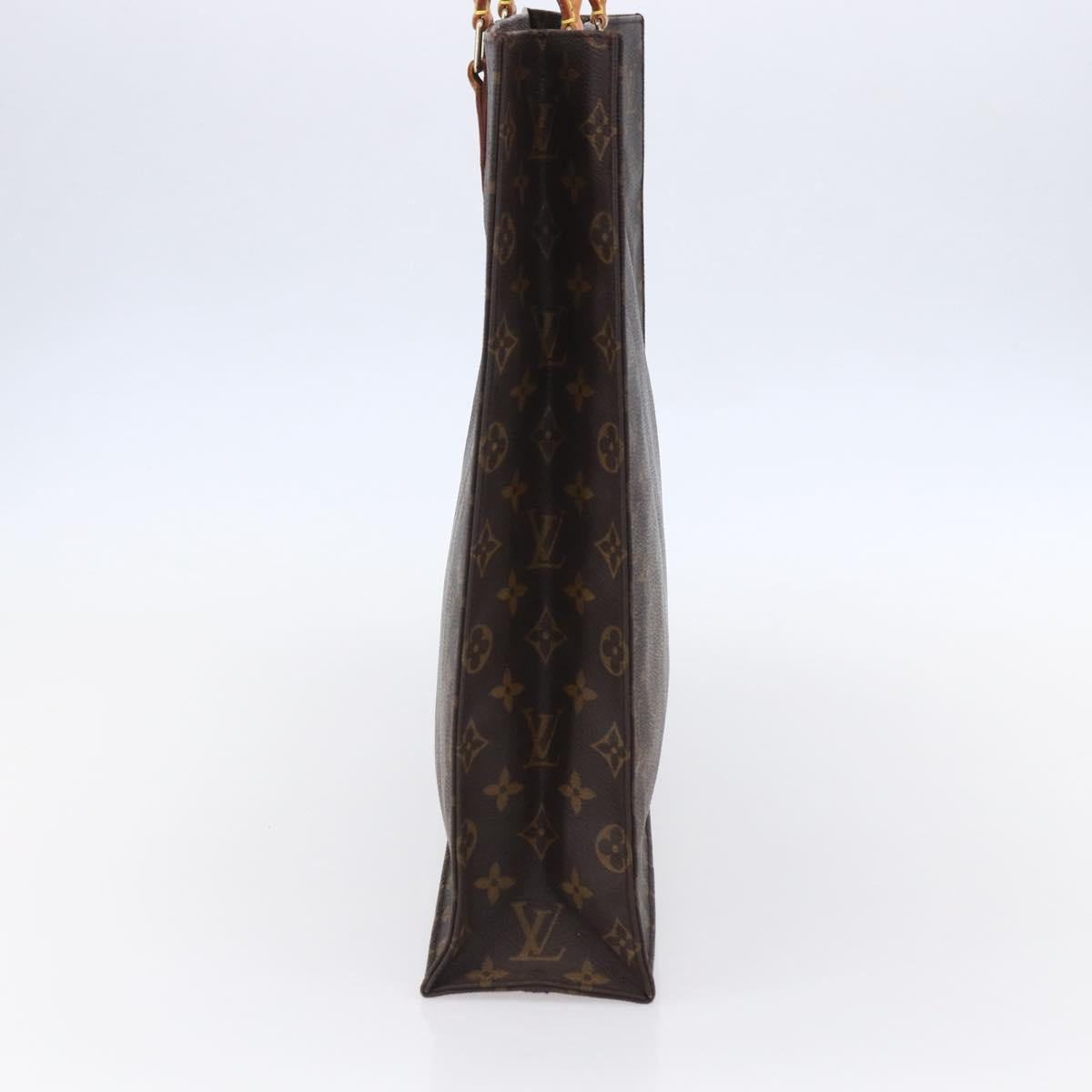 LOUIS VUITTON Monogram Sac Plat Hand Bag M51140 LV Auth 149743