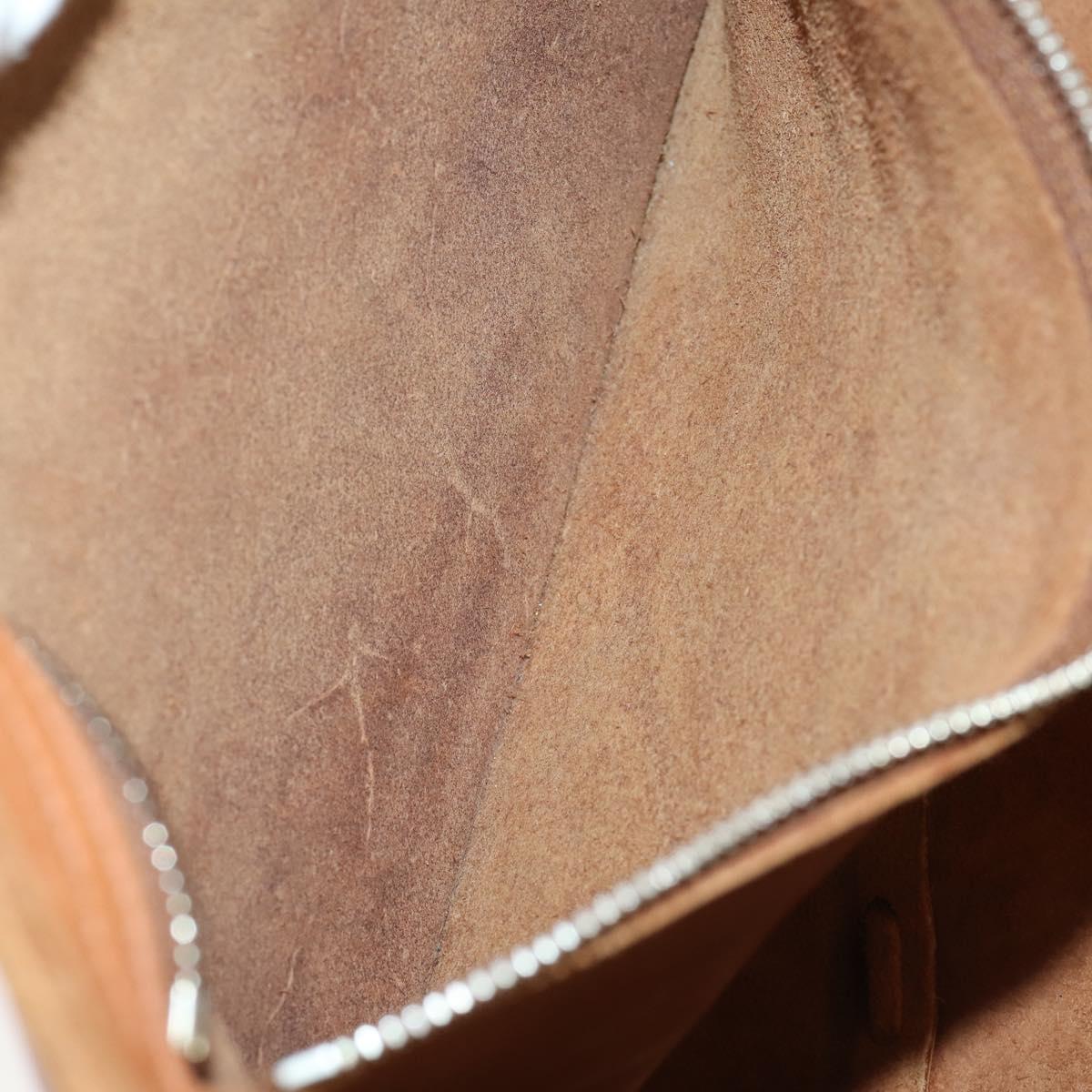 GUCCI GG Marmont Shoulder Bag Leather Brown Gold 414481 Auth 149746