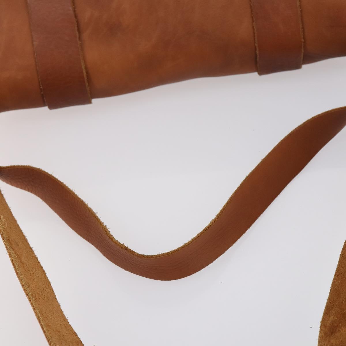 GUCCI GG Marmont Shoulder Bag Leather Brown Gold 414481 Auth 149746