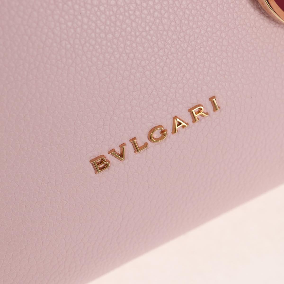 BVLGARI Japan limited Aruba Hand Bag Leather 2way Pink Gold Auth 149750V