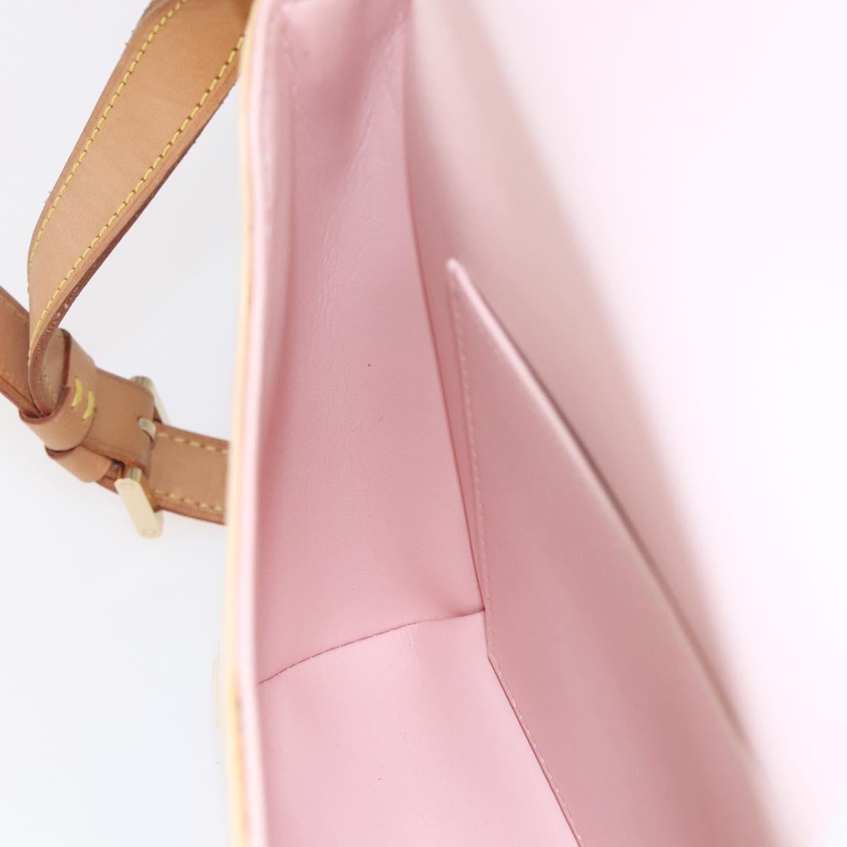 LOUIS VUITTON Monogram Vernis Thompson Street Bag Pink M91070 LV Auth 149756