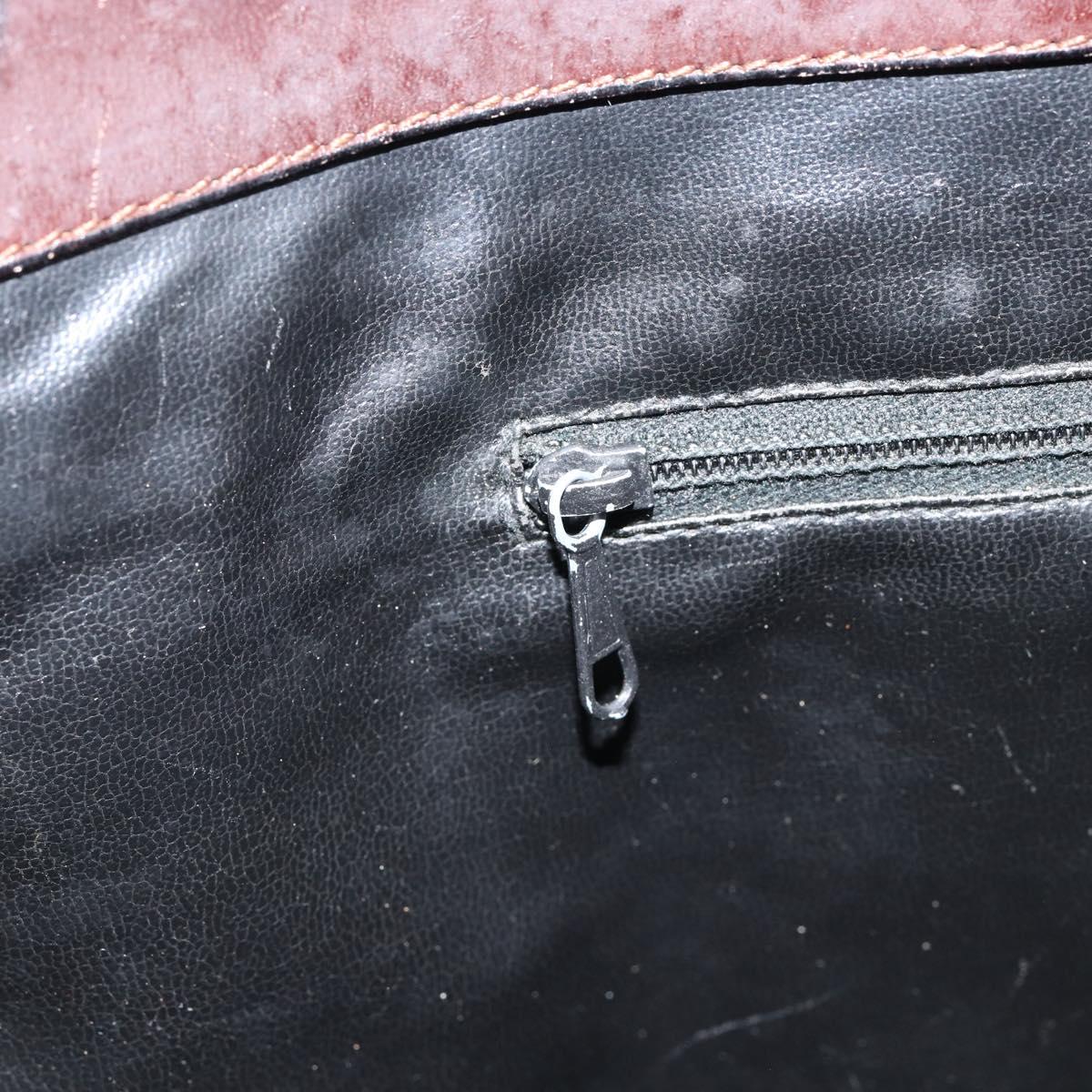 Burberrys Nova Check Business Bag Canvas Beige Gold Auth 149757