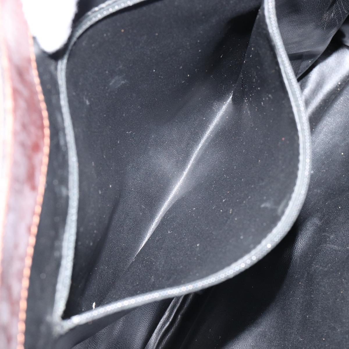 Burberrys Nova Check Business Bag Canvas Beige Gold Auth 149757