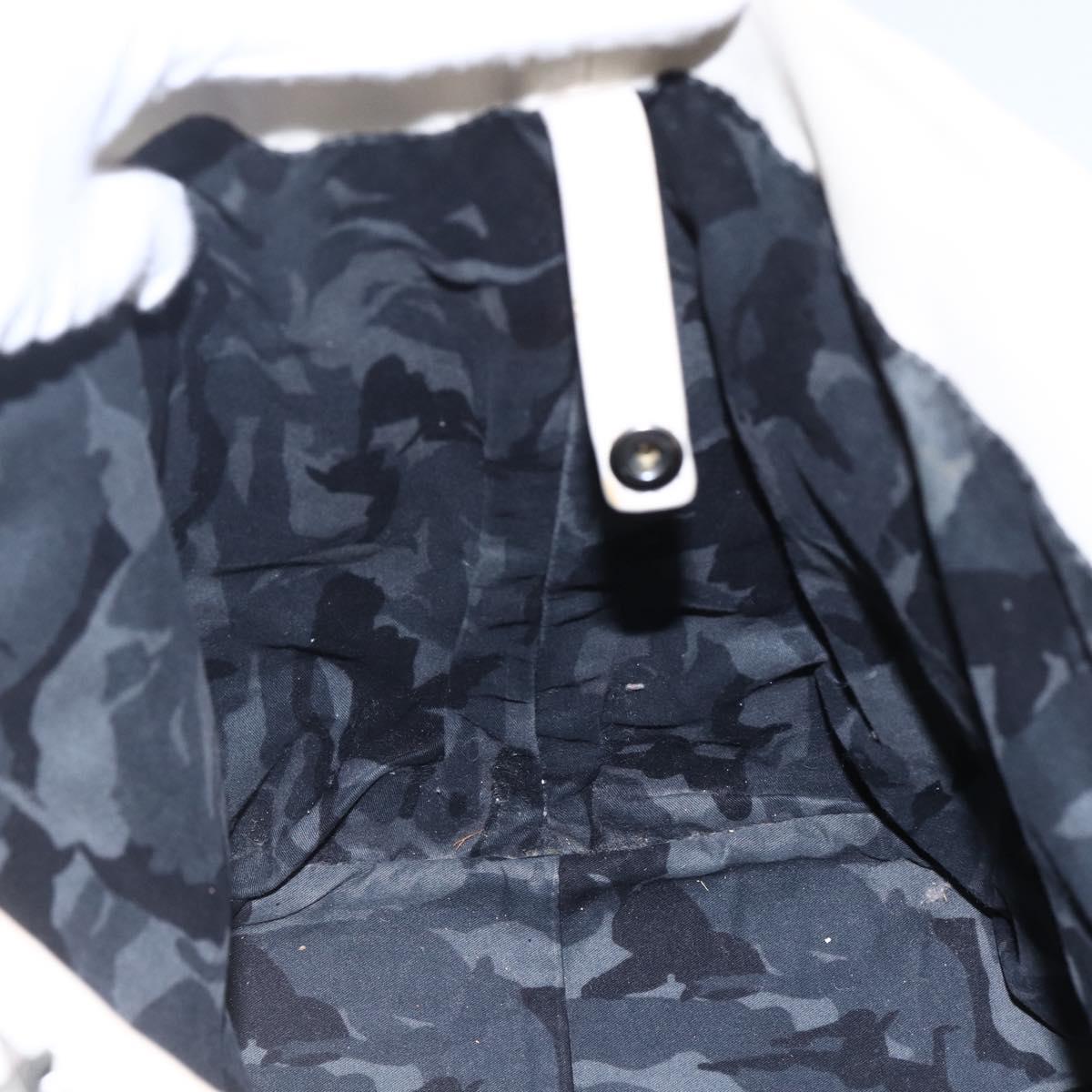 Jimmy Choo Studs Tote Bag Leather White Auth 149758