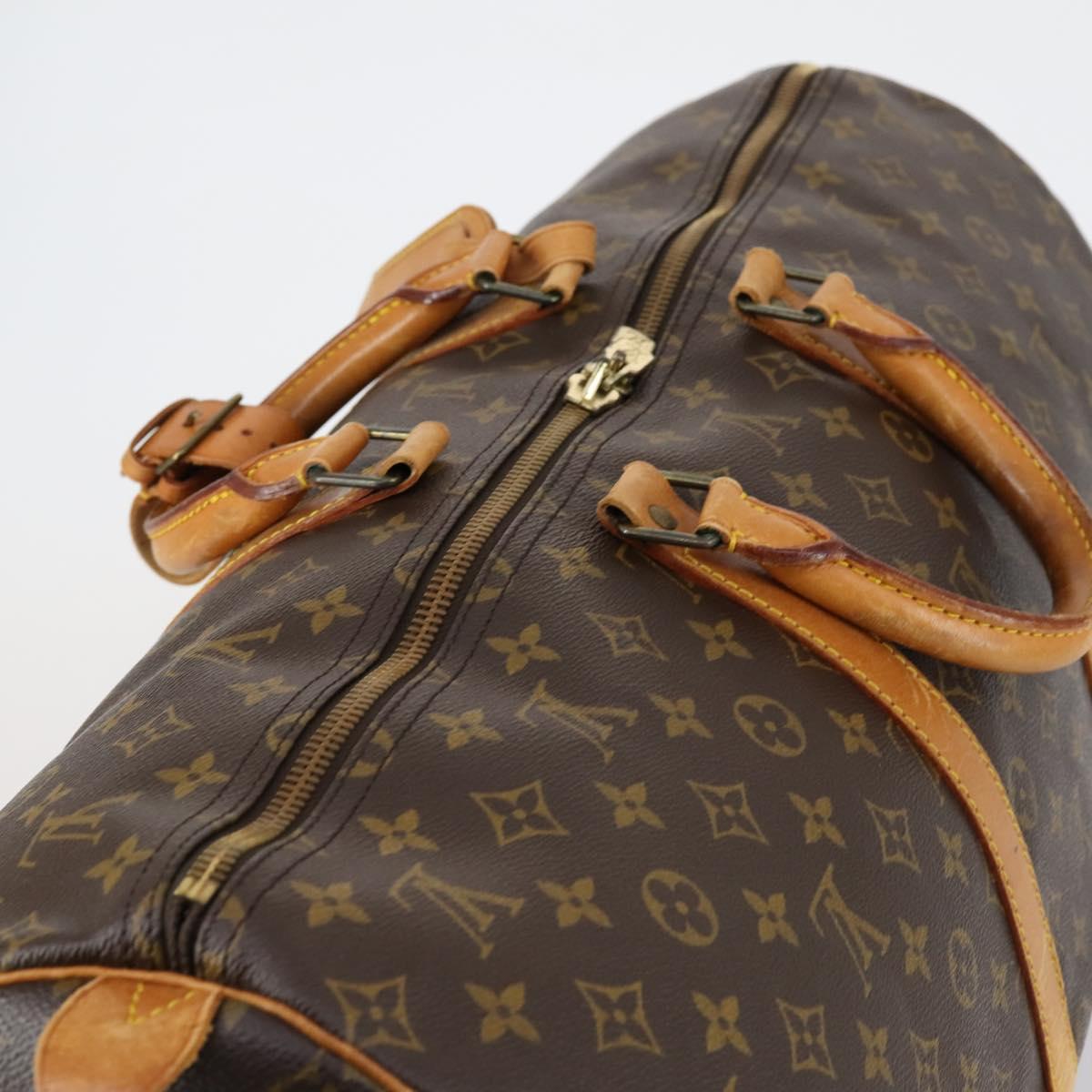 LOUIS VUITTON Monogram Keepall 55 Boston Bag M41424 LV Auth 149760