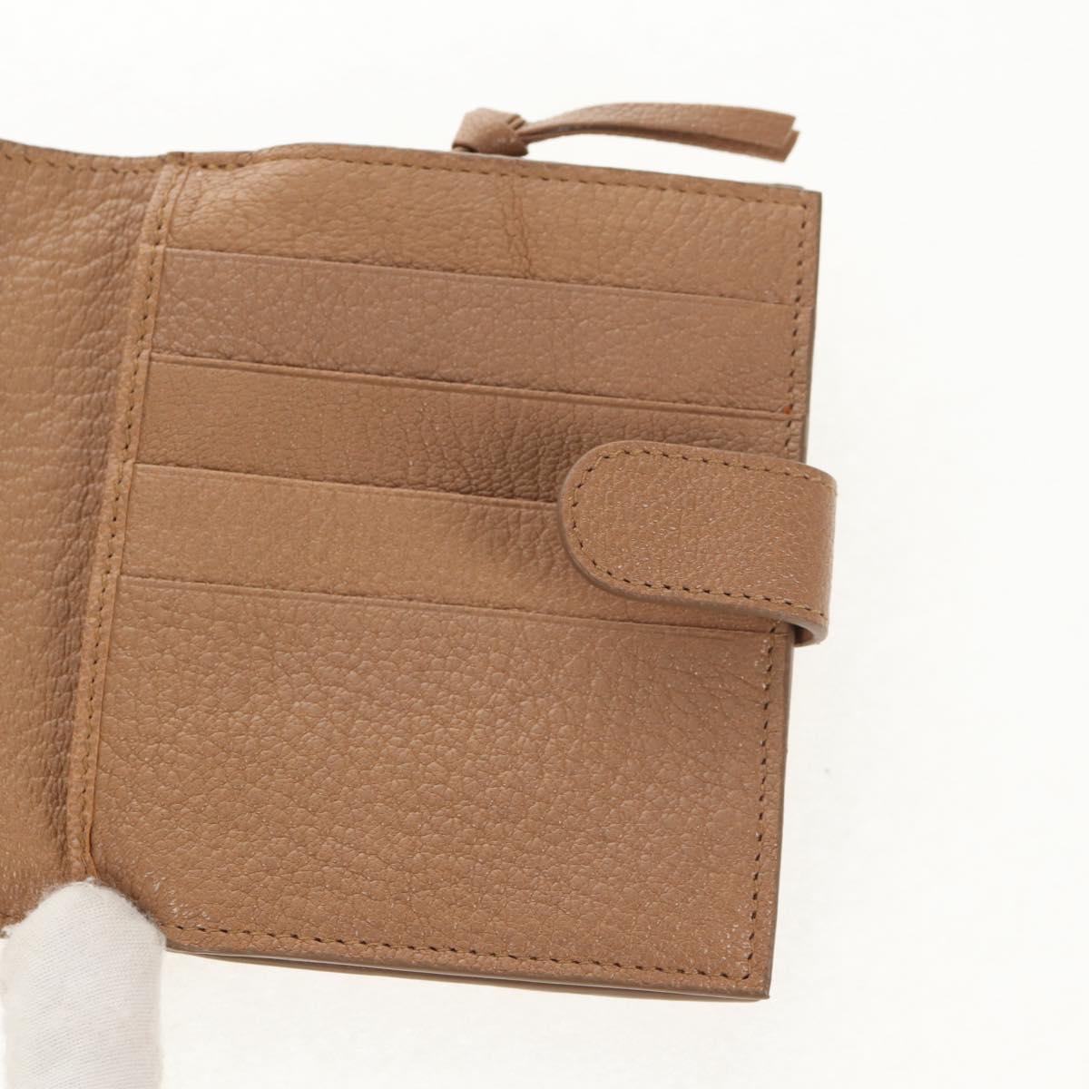 BOTTEGA VENETA INTRECCIATO Wallet Leather Beige 132355 Auth 149777A