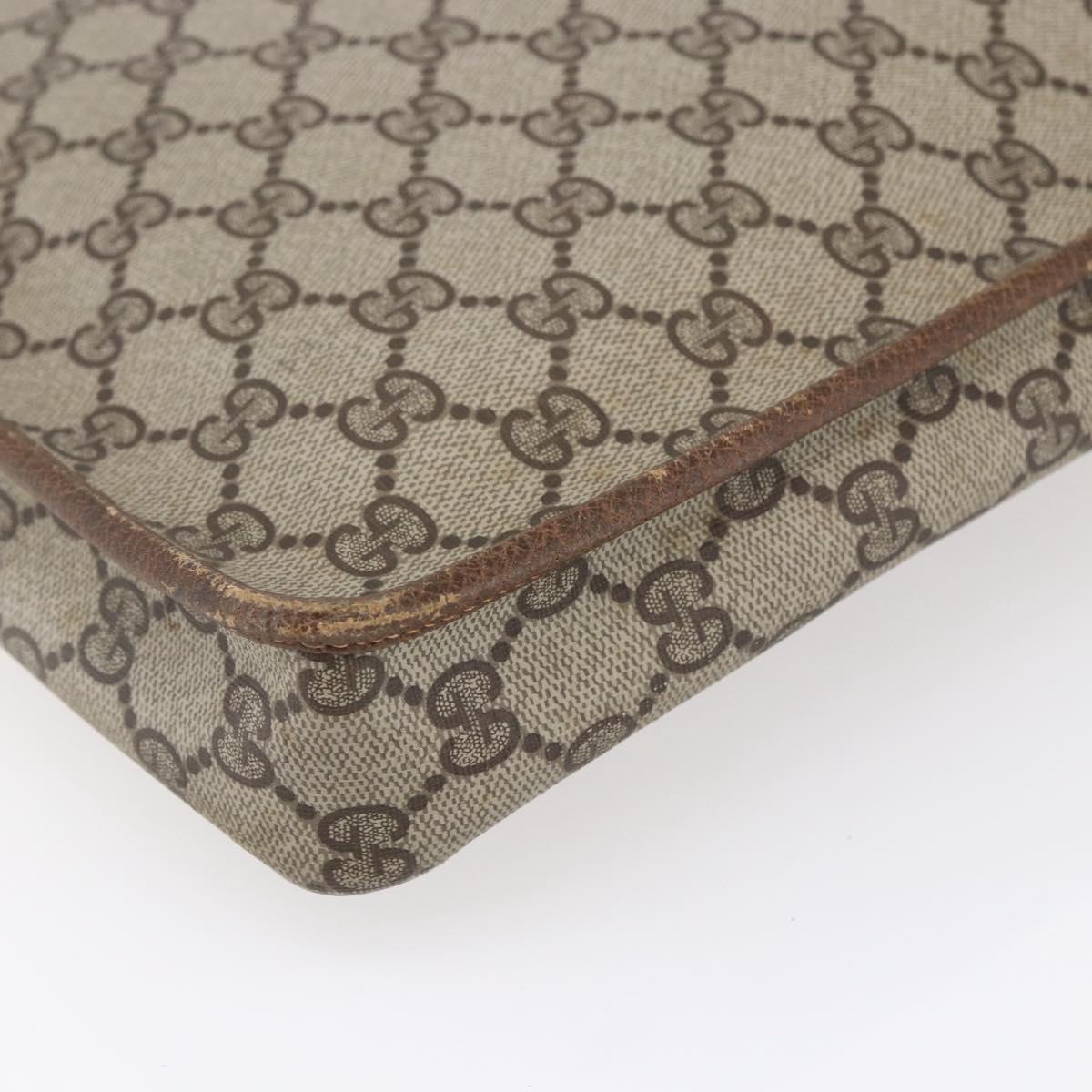 GUCCI GG Supreme Documents case Briefcase PVC Beige 017 123 0022 Auth 149784