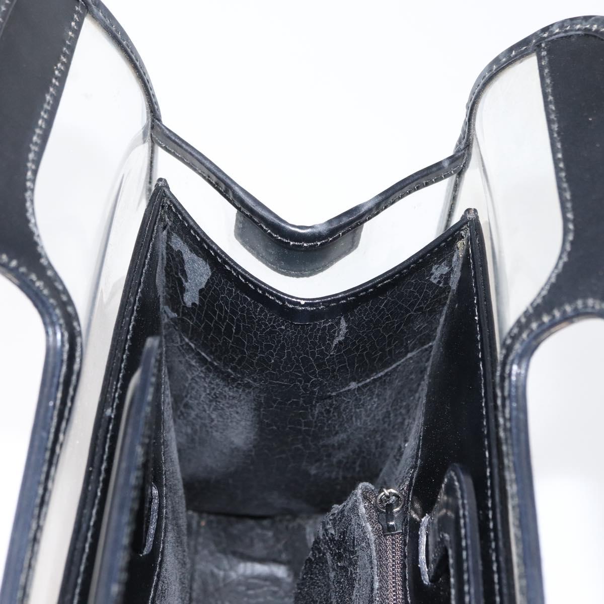 GUCCI Hand Bag Vinyl Outlet Black 000 2058 0548 5 Auth 149790
