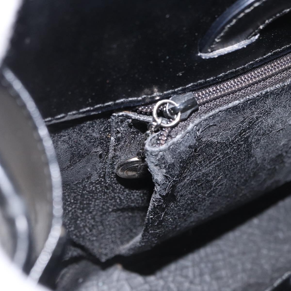 GUCCI Hand Bag Vinyl Outlet Black 000 2058 0548 5 Auth 149790