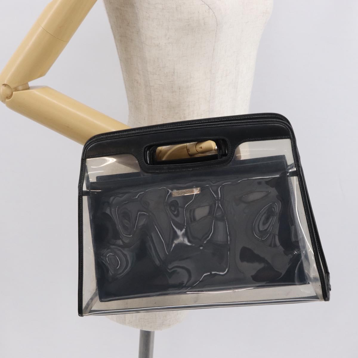 GUCCI Hand Bag Vinyl Outlet Black 000 2058 0548 5 Auth 149790