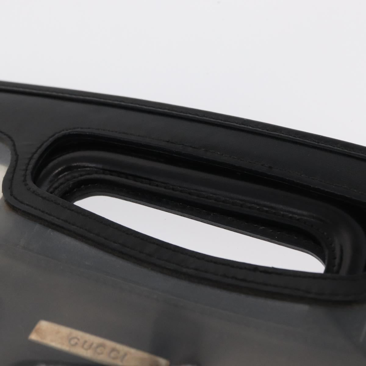 GUCCI Hand Bag Vinyl Outlet Black 000 2058 0548 5 Auth 149790