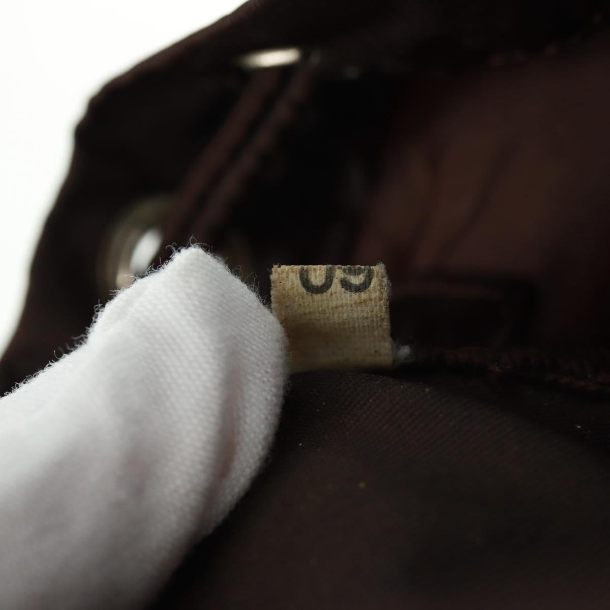 PRADA Pouch Nylon Brown Auth 149796V