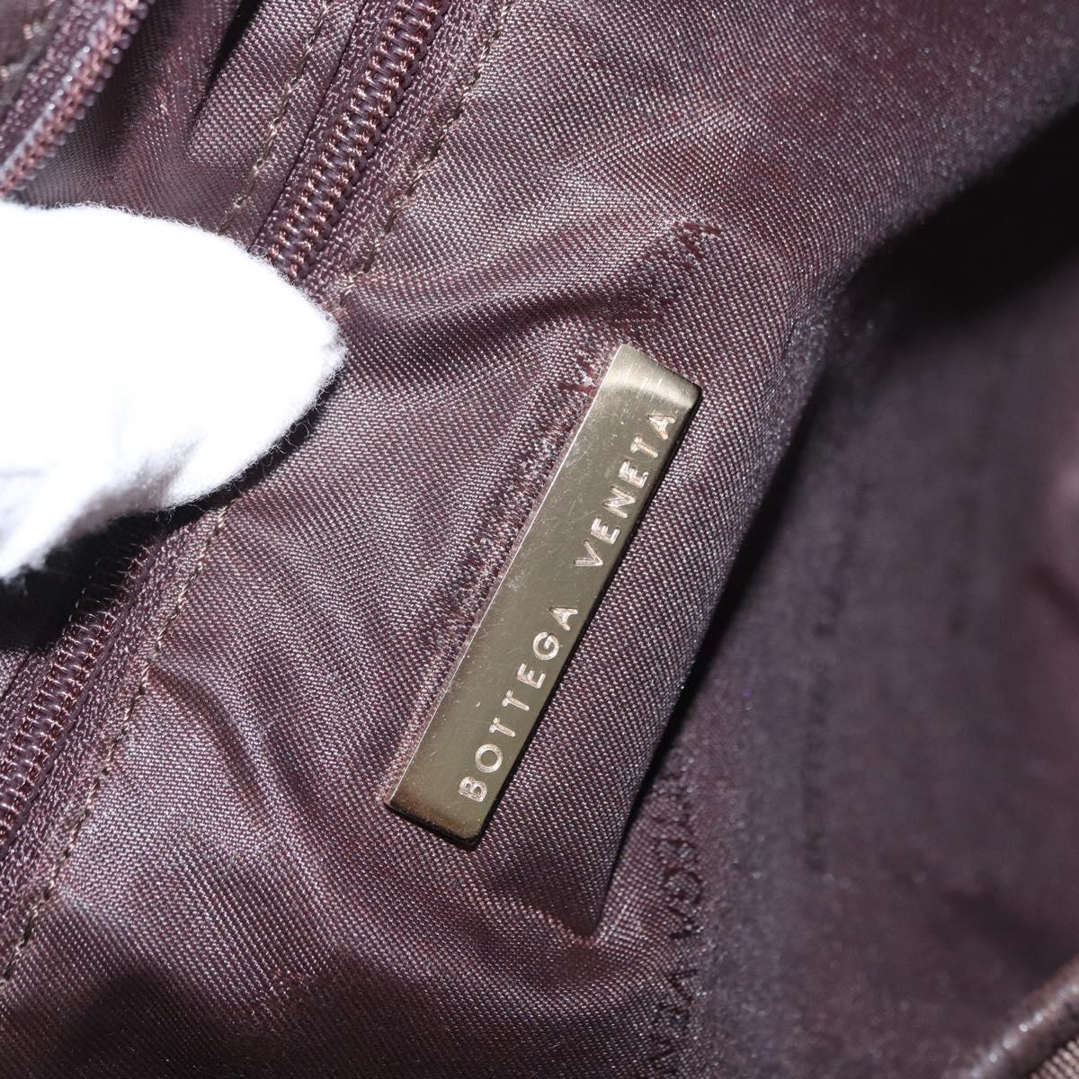 BOTTEGA VENETA Hobo Shoulder Bag Canvas Brown Auth 149811