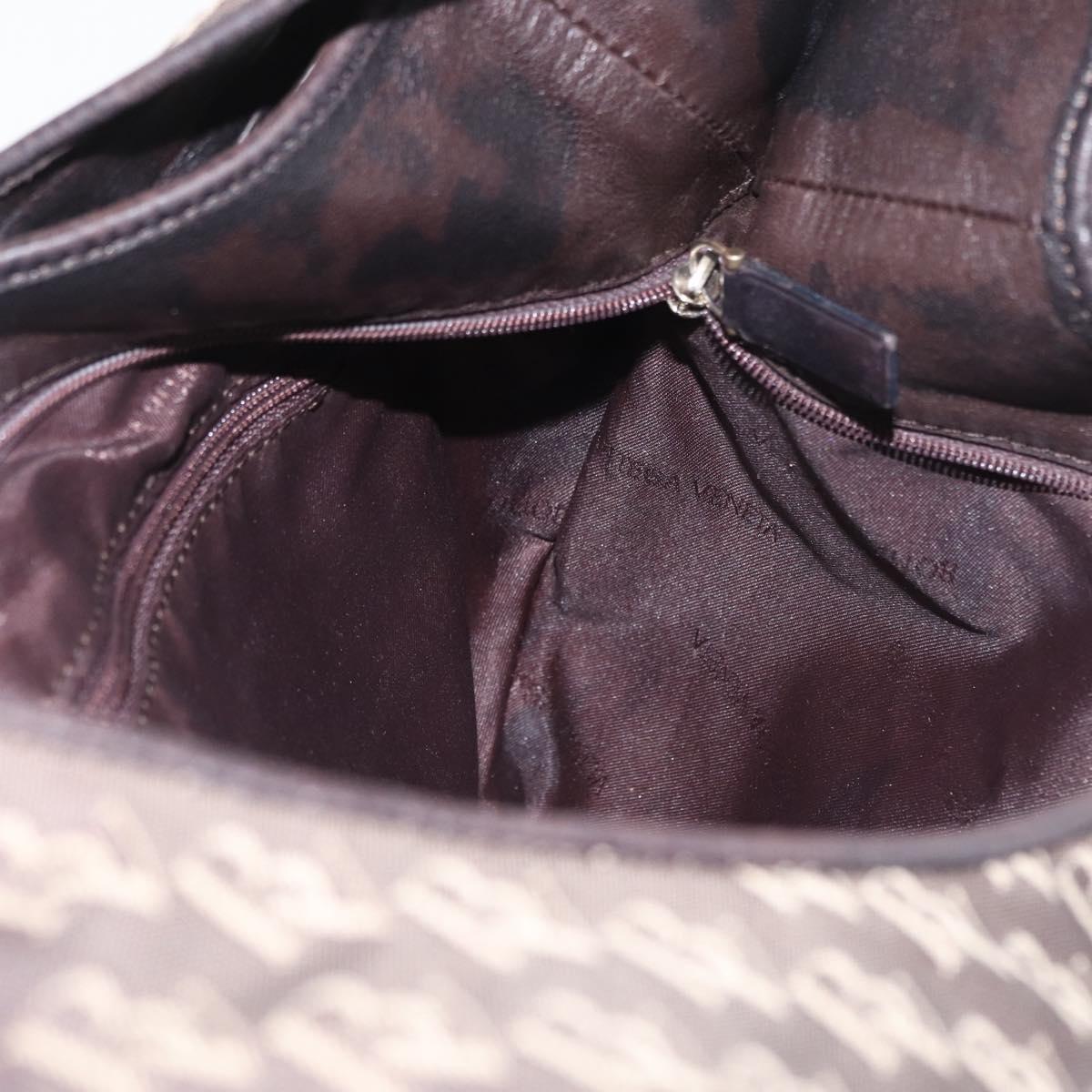 BOTTEGA VENETA Hobo Shoulder Bag Canvas Brown Auth 149811
