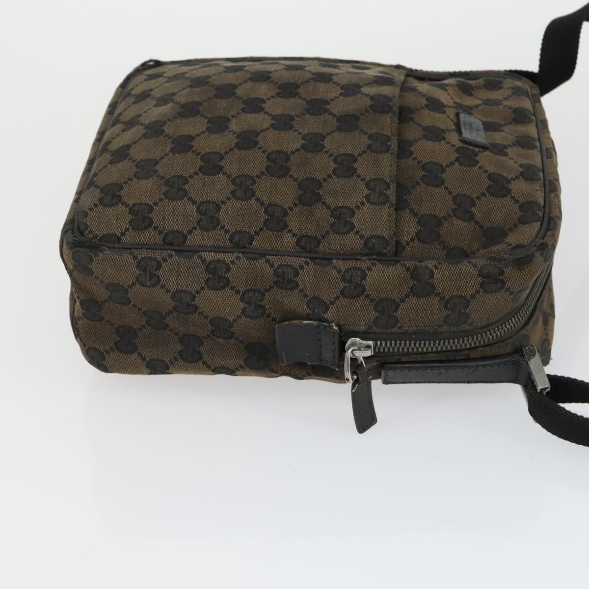 GUCCI GG Supreme Crystal Shoulder Bag PVC 4 Set Black Navy Auth 149829