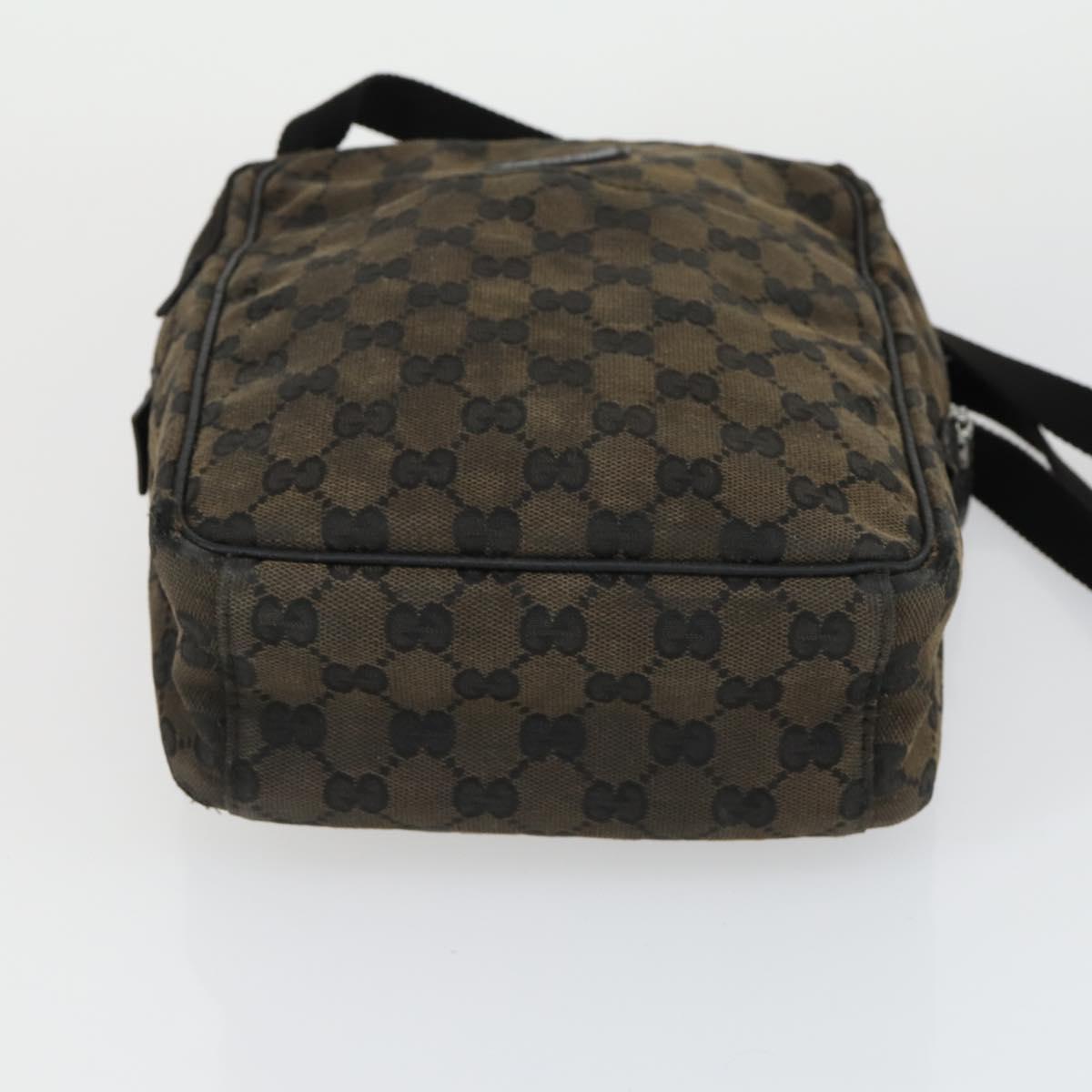 GUCCI GG Supreme Crystal Shoulder Bag PVC 4 Set Black Navy Auth 149829