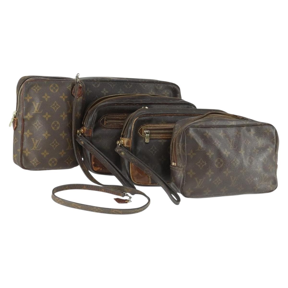 LOUIS VUITTON Monogram Clutch Bag 5 Set LV Auth 149832