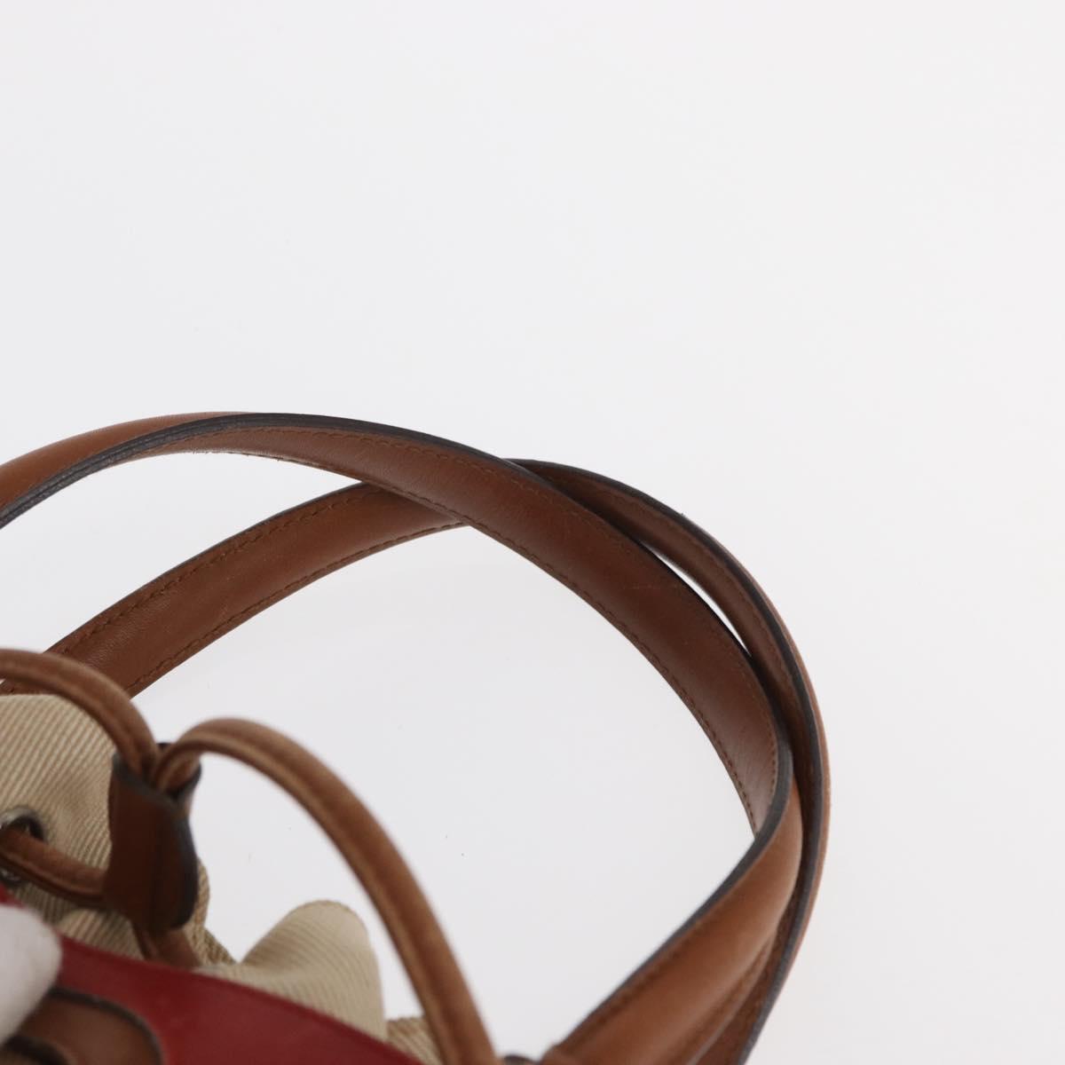 Salvatore Ferragamo Hand Bag Leather Red Silver Auth 149839