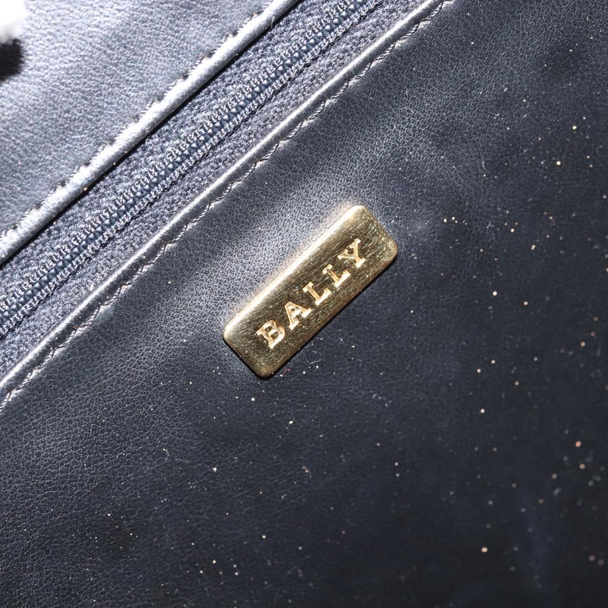 BALLY Shoulder Bag Leather Red Gold Auth 149841