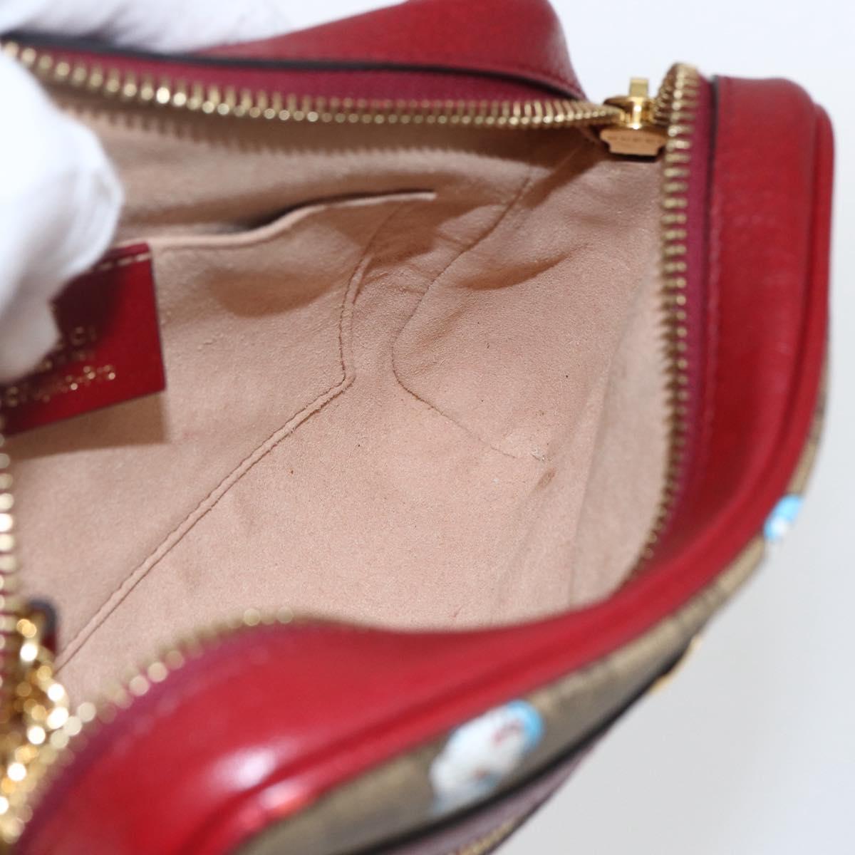 GUCCI GUCCI × Doraemon Micro GG Supreme Bag PVC Beige 647784 Auth 149860SM