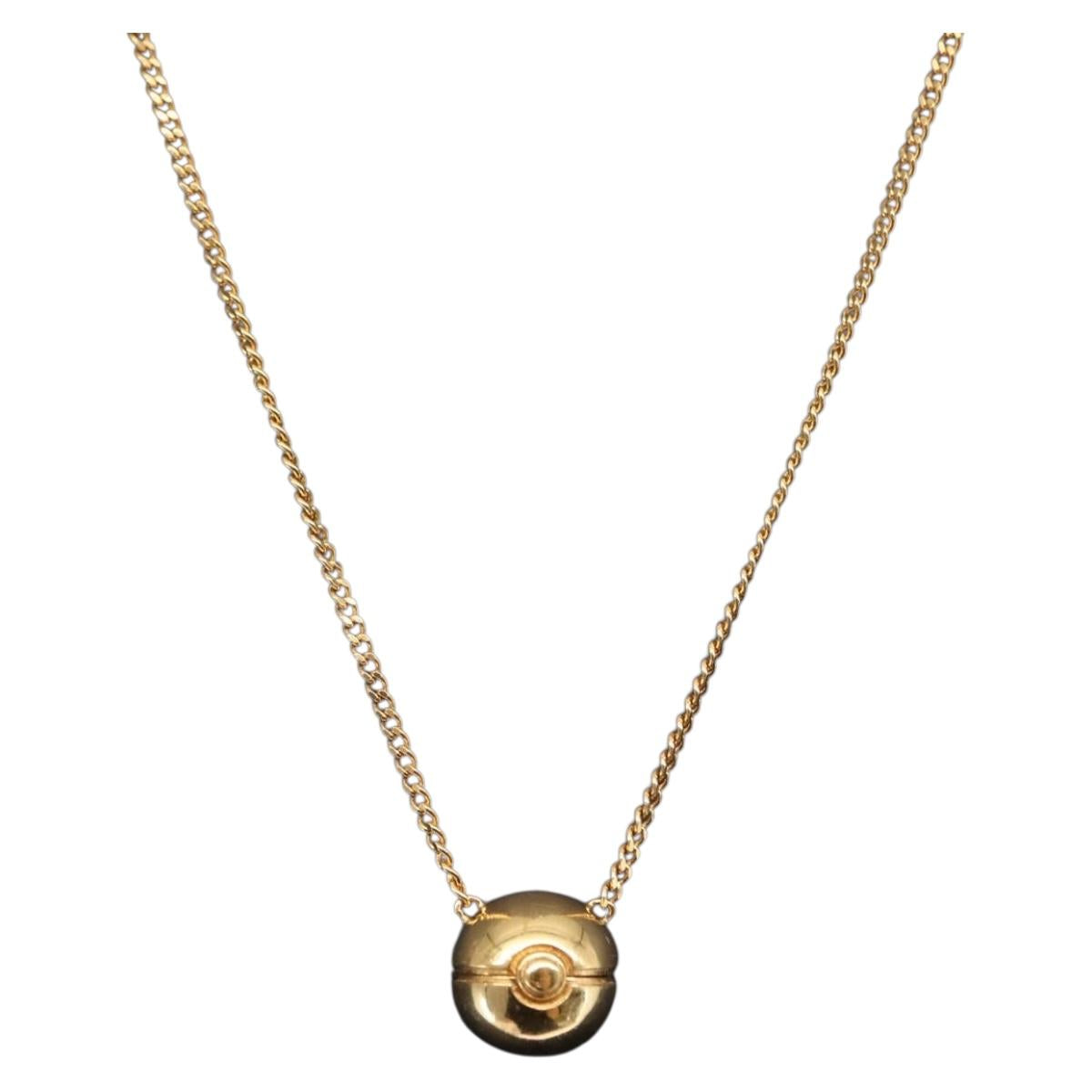 FENDI FENDI x FRGMT x POKMON Necklace metal Gold Tone Auth 149873SM