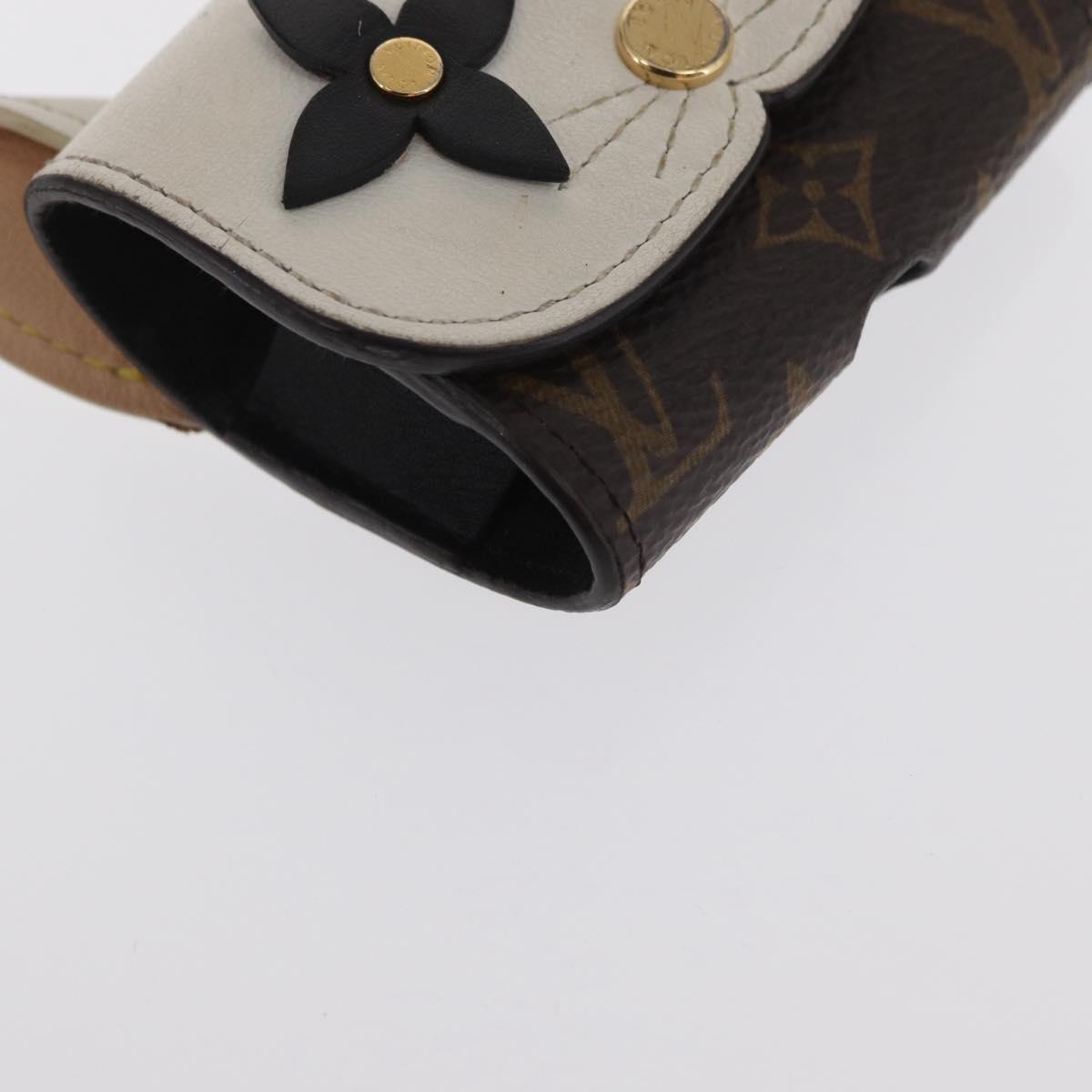 LOUIS VUITTON Monogram Etui Earphone Cat Case GI0566 LV Auth 149878