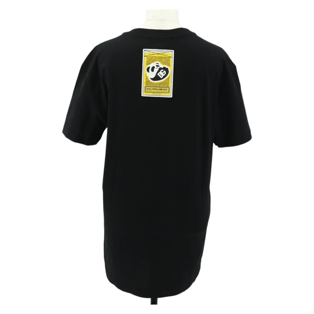 DOLCE&GABBANA D&G × Jujutsu Kaisen PANDA T-shirt cotton Black Auth 149884M