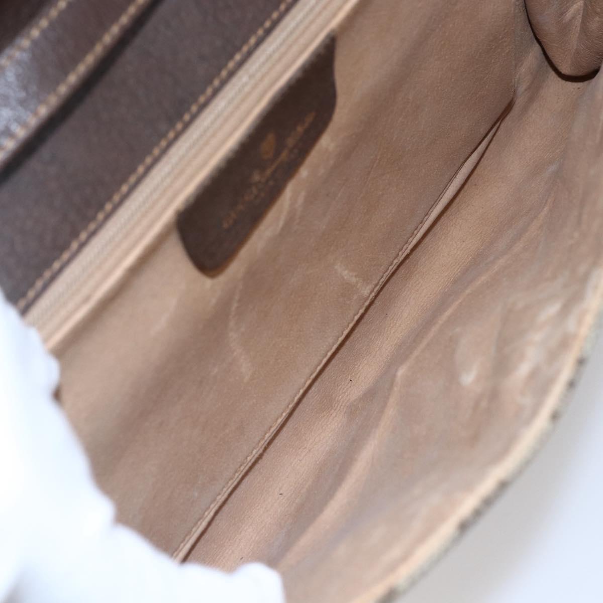 GUCCI GG Supreme Shoulder Bag PVC Beige Gold 904 02 050 Auth 149956