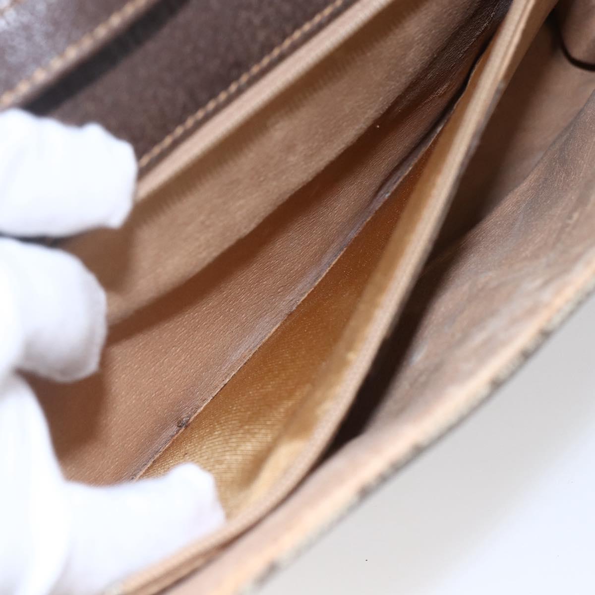 GUCCI GG Supreme Shoulder Bag PVC Beige Gold 904 02 050 Auth 149956