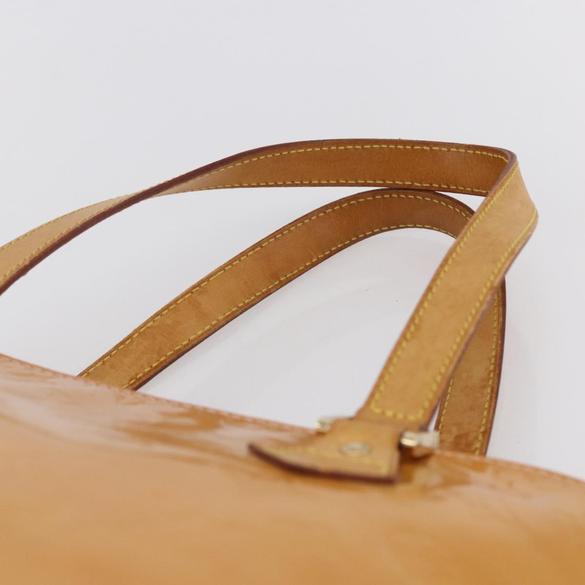 LOUIS VUITTON Monogram Vernis Houston Hand Bag Rose M91054 LV Auth 149967