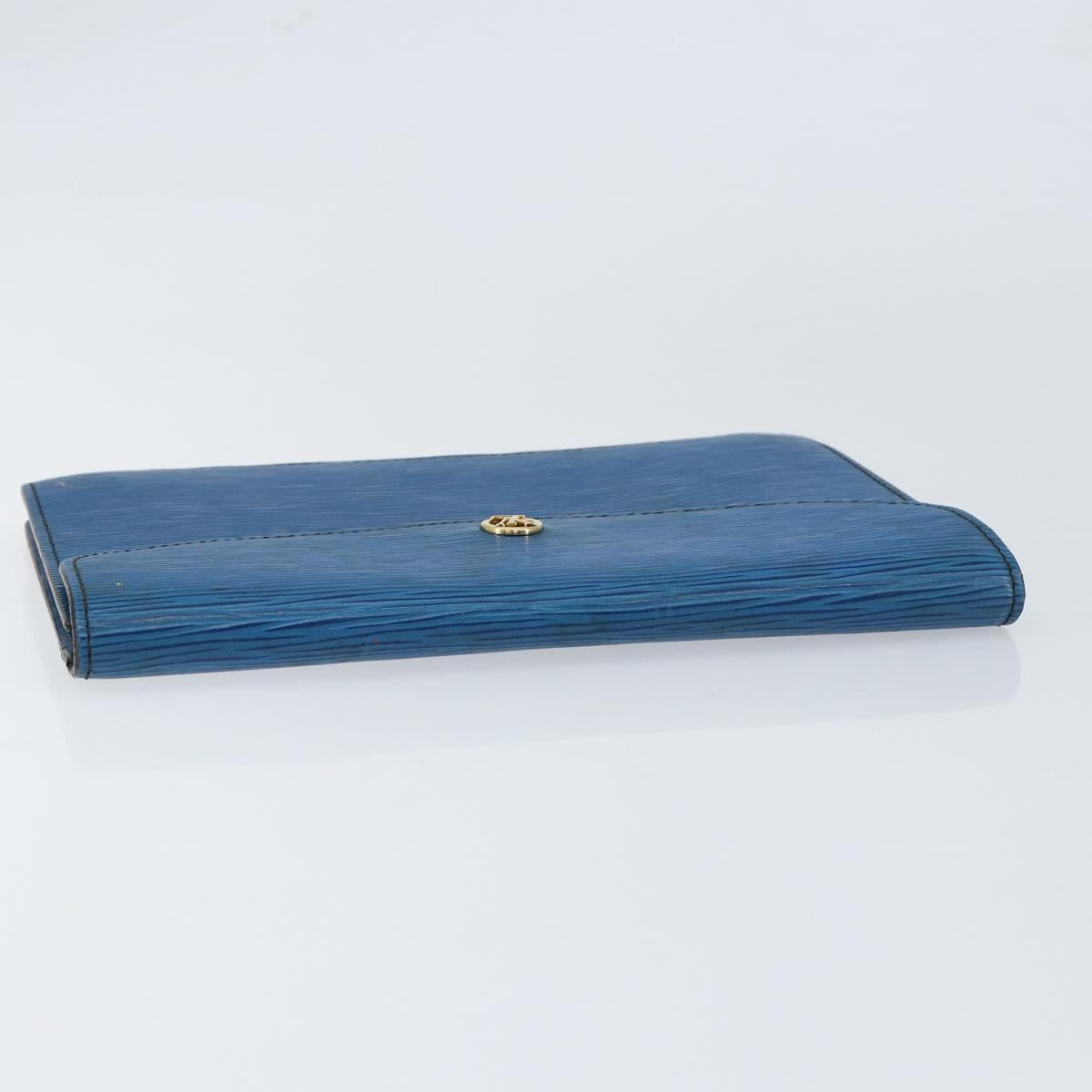 LOUIS VUITTON Epi Montaigne 23 Clutch Bag Blue M52665 LV Auth 149969